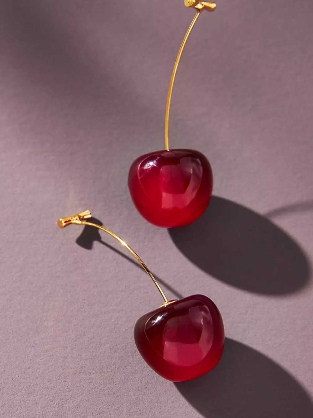 Anthropologie Cherry Earrings- Rare Find